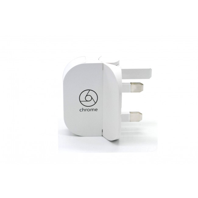 Margoun Home Charger 3 Pins USB Adapter For Smartphones, Tablet or iPad color in white