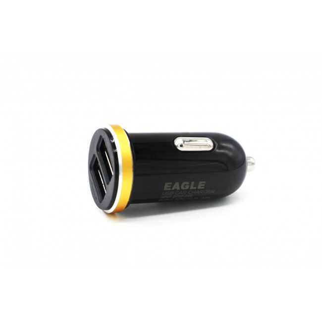 Eagle 2.1A Car Output Dual USB in Black 
