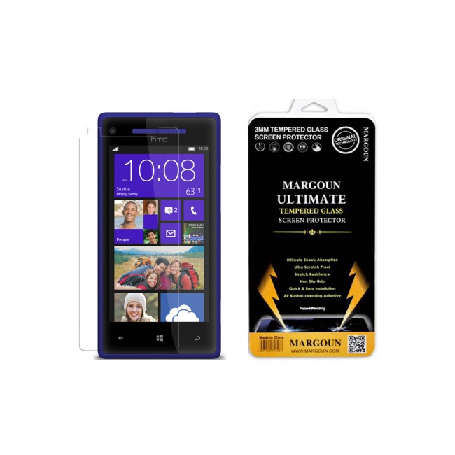 Margoun Tempered Glass Screen Protector for HTC Windows Phone 8X