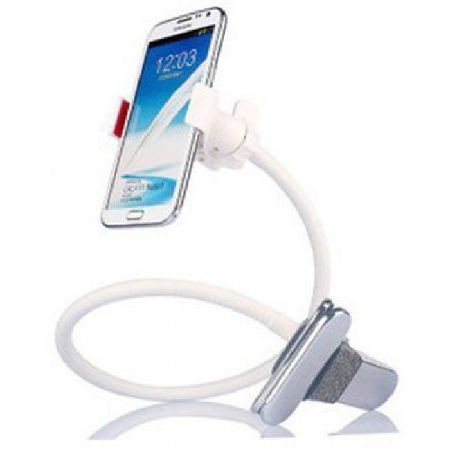 White Phone Gimbals Lazy Bedside Bed Car Decoration Bracket Phone Holder Tools Cellphone Holder