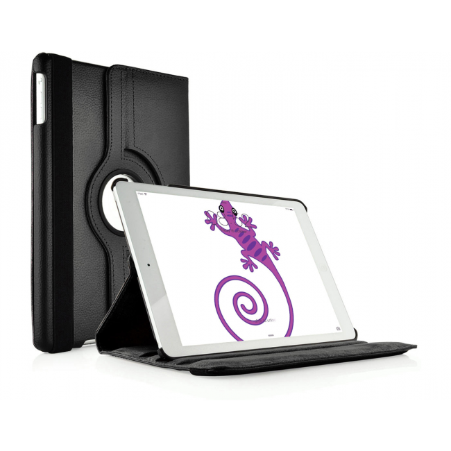 PNG Waterproof 360 Degree Rotating Stand Smart Case Cover for Apple iPad Air 9.7" Automatic Wake/Sleep Feature in Black