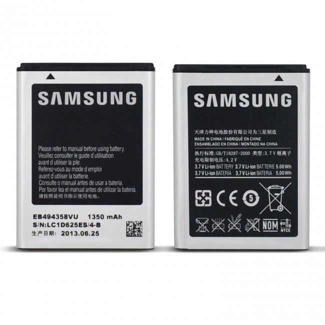 Samsung OEM EB-494358VU Li-Ion 1500mAh battery for Galaxy Ace Galaxy Pro GT-S5660 Gio GT-S5670 Fit GT-S5830