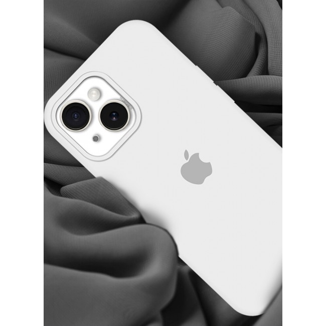 MARGOUN iPhone 15 Case Silicone Case Cover Durable and Anti Scratch Back Cover White