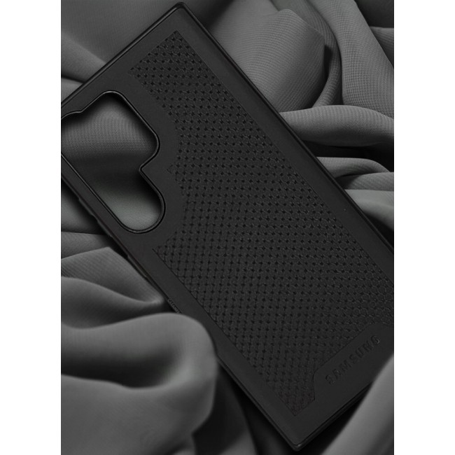 CATANES 2 Pack For Samsung Galaxy S24 Ultra Case and Screen Protector Anti-slip Textured Design Scratch Resistant Shock Absorbing Case Cover Black