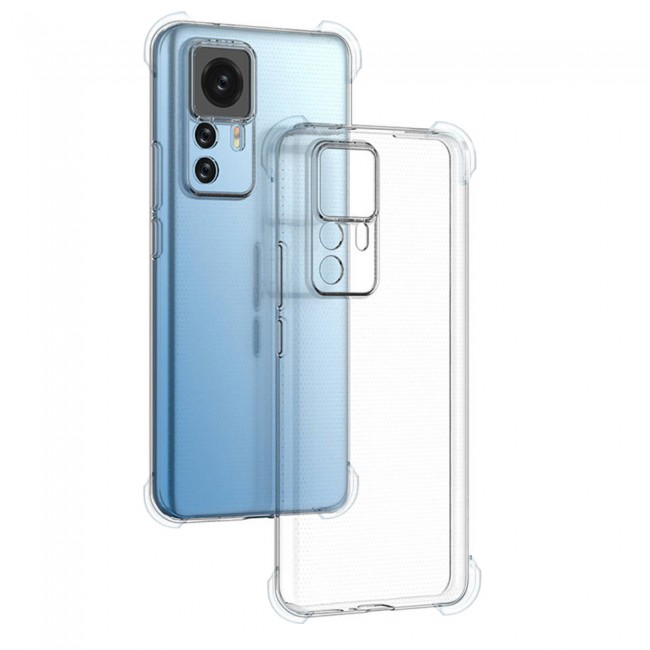 CATANES For Xiaomi 12T Pro Case Cover Clear Protective TPU Four Corners Cover Transparent Soft Case