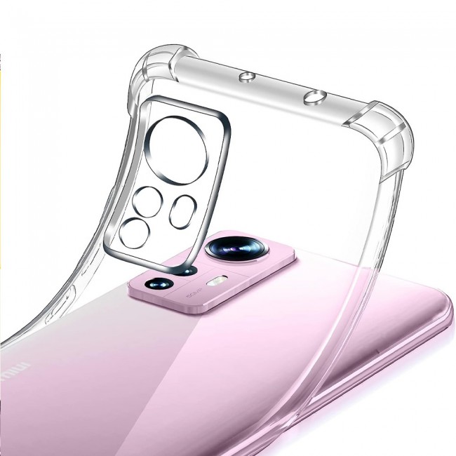 CATANES For Xiaomi 12 Lite Case Cover Clear Protective TPU Four Corners Cover Transparent Soft Case