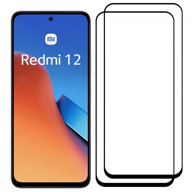 CATANES 2 Pack for Xiaomi Redmi Note 12 PHones Screen Protector 3D Tempered Glass Protective Film