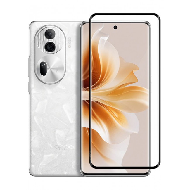 MARGOUN Oppo Reno11 Pro Screen Protector Full Coverage Screen Protector Clear Anti-Bubble Shield Tempered Glass Screen Protector