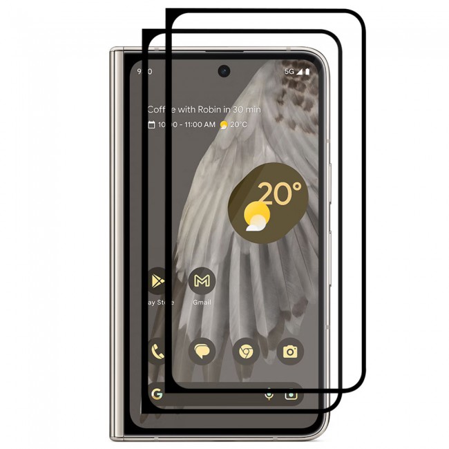 CATANES 2 Pack for Google Pixel Fold Mobile Phones Screen Protector 3D Tempered Glass Protective Film