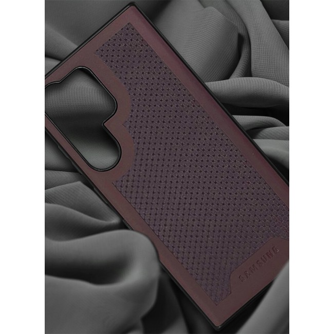 CATANES 2 Pack For Samsung Galaxy S24 Ultra Case and Screen Protector Anti-slip Textured Design Scratch Resistant Shock Absorbing Case Cover Maroon