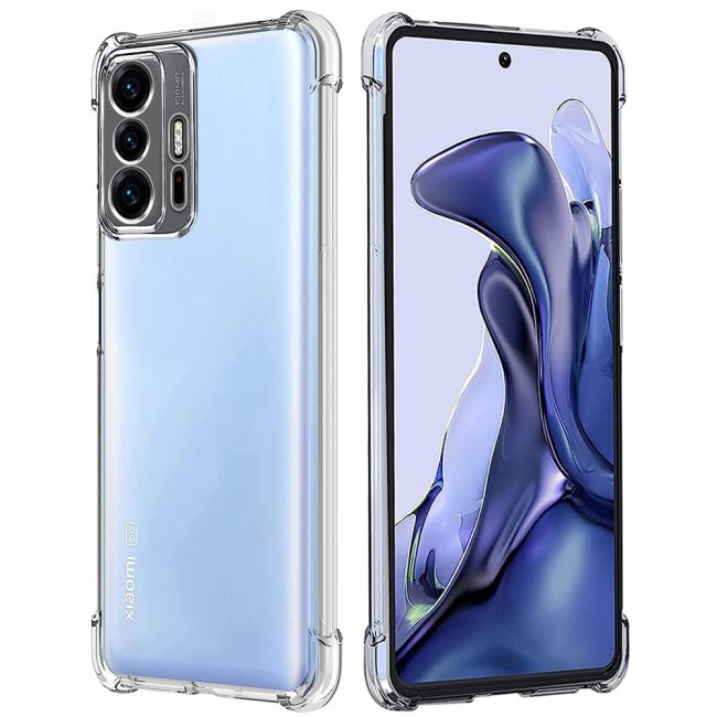 CATANES For Xiaomi 11T Case Cover Clear Protective TPU Four Corners Cover Transparent Soft Case