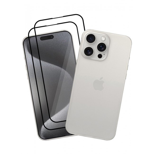 MARGOUN 3 Pack iPhone 15 Pro Max Case Cover and 2 Screen Protectors Air Skin Series Back Cover Sturdy Durable Thin Case Drop Protection Cover Clear White