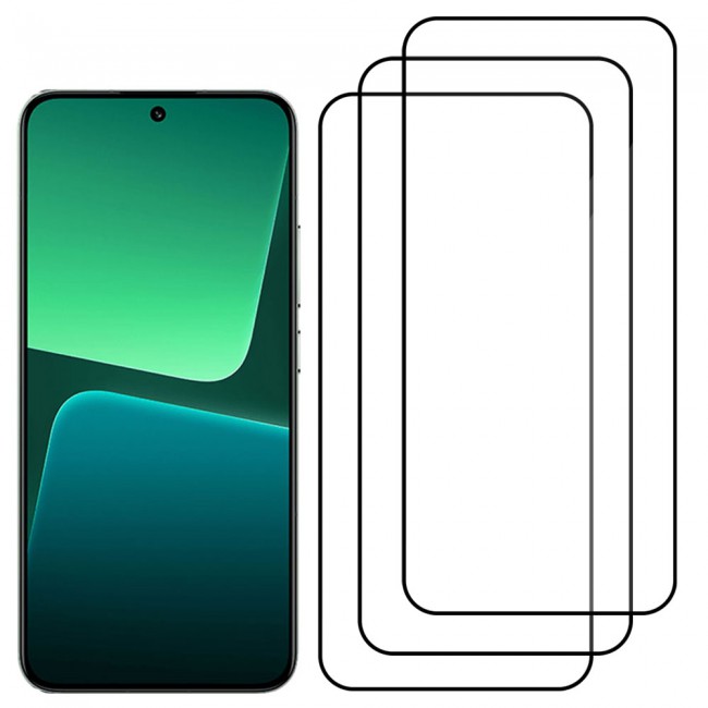 CATANES 3 Pack for Xiaomi Mi 13 Mobile PHones Screen Protector 3D Tempered Glass Protective Film