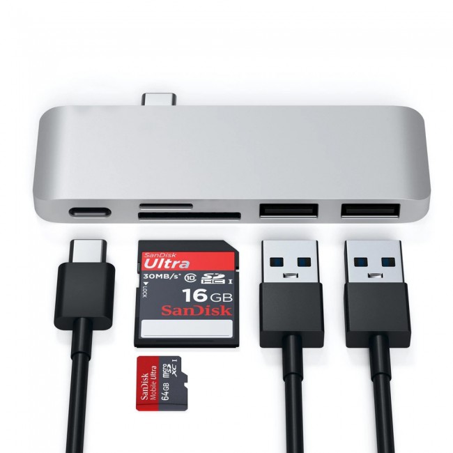 5 in 1 USB-C Hub Card Reader and USB Ports 5Gbps Transfer Rate