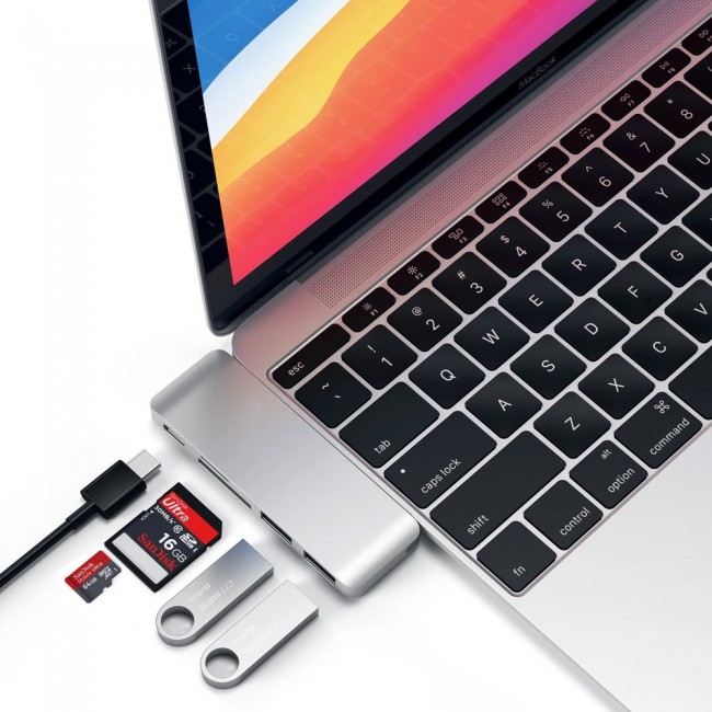 5 in 1 USB-C Hub Card Reader and USB Ports 5Gbps Transfer Rate