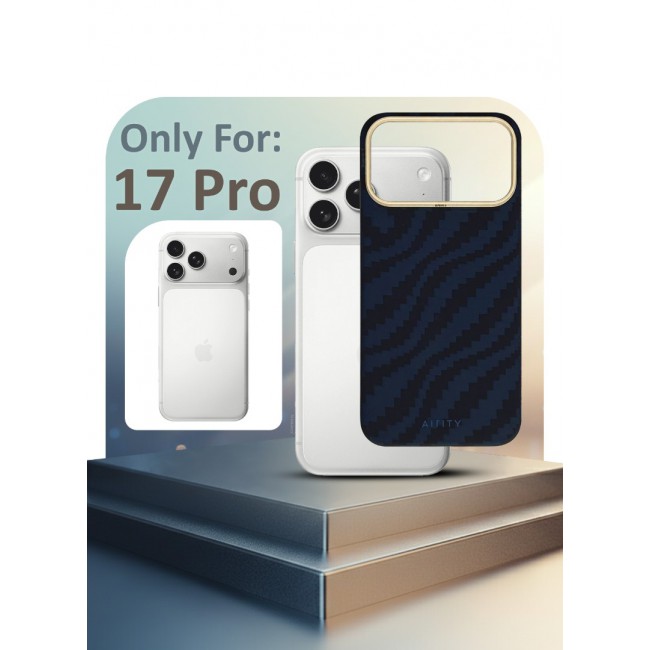 Bamboo Fiber Protective Case for iPhone 17 Pro – Ultra Durable, Lightweight &amp; Premium Design Blue