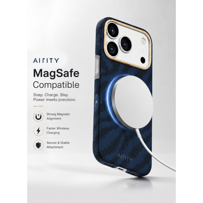 Bamboo Fiber Protective Case for iPhone 17 Pro Max – Ultra Durable, Lightweight &amp; Premium Design Blue
