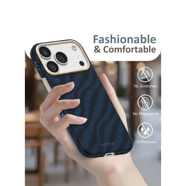 Bamboo Fiber Protective Case for iPhone 17 Pro Max – Ultra Durable, Lightweight &amp; Premium Design Blue