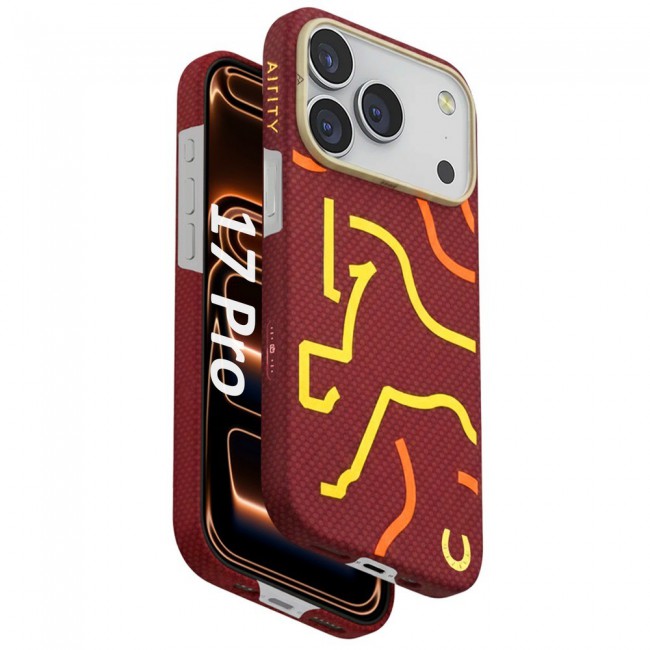 Horse Style Bamboo Protective Case for iPhone 17 Pro Magsafe – Ultra Durable, Lightweight &amp; Premium Design Maroon