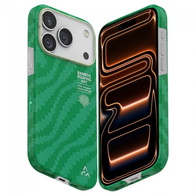 Horse Style Bamboo Protective Case for iPhone 17 Pro Magsafe – Ultra Durable, Lightweight &amp; Premium Design Green