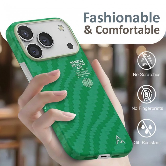 Horse Style Bamboo Protective Case for iPhone 17 Pro Magsafe – Ultra Durable, Lightweight &amp; Premium Design Green