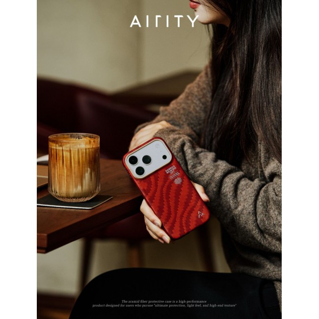 Bamboo Fiber Protective Case for iPhone 17 Pro Max– Ultra Durable, Lightweight Premium Design Red