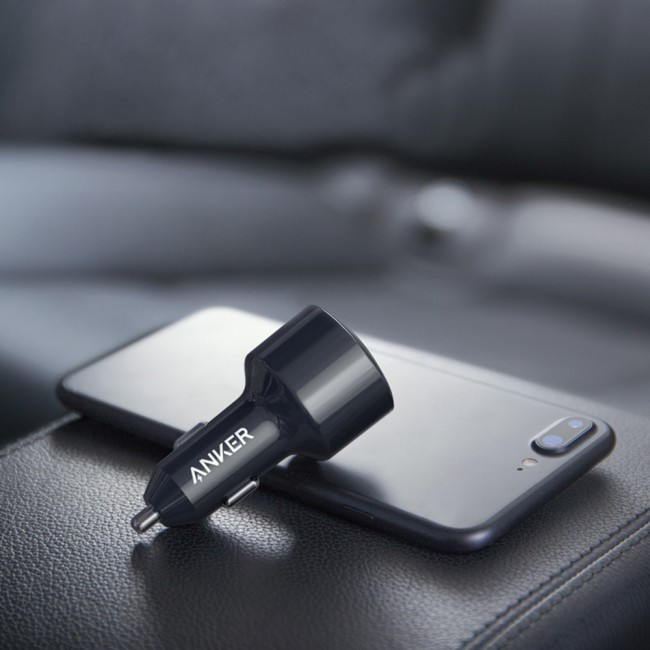 Anker PowerDrive Speed Plus 2 Duo 2-Port USB and Type-C Car Charger
