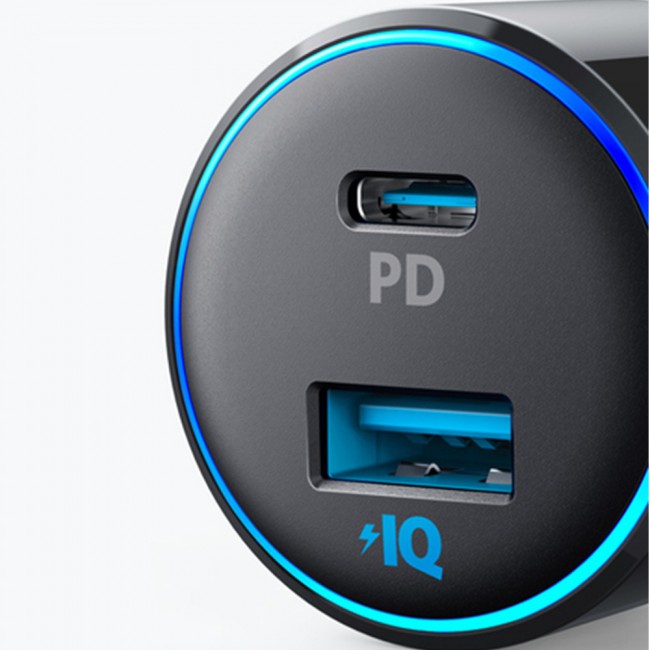Anker PowerDrive Speed Plus 2 Duo 2-Port USB and Type-C Car Charger