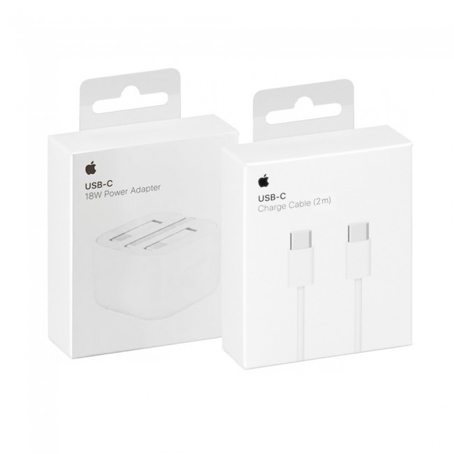 2-Pack Apple USB C Power Adapter and USB-C to USB-C Charge Cable 2m