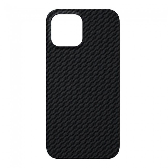 iPhone 14 Case Carbon Fiber Texture Anti-Fingerprint Slim Shockproof Cover 6.1 inch Black