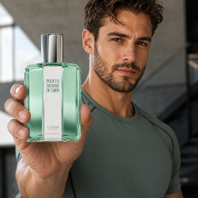 Caron Pour Un Homme De Caron Eau De Toilette for Men, Classic Aromatic Lavender Vanilla Fragrance with Musk and Amber Notes 125ml 