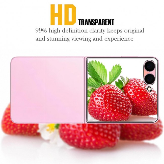 2 Pack HD Clear Compatible with Samsung Galaxy Z Flip 8 Screen Protector Film , Flexible Hydrogel (NOT Glass) Front Cover Guard