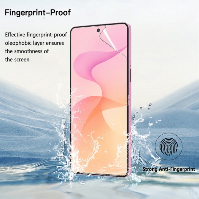 2 Pack HD Clear Compatible with Samsung Galaxy Z Flip 8 Screen Protector Film , Flexible Hydrogel (NOT Glass) Front Cover Guard