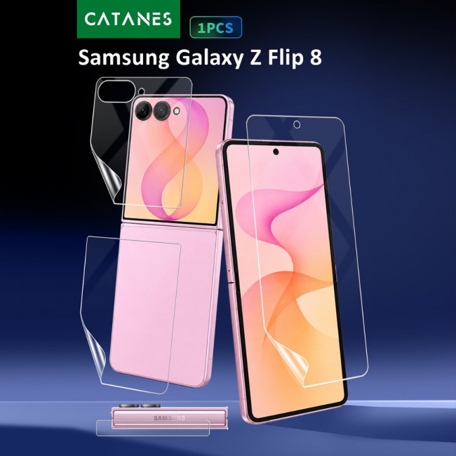 HD Clear Compatible with Samsung Galaxy Z Flip 8 Screen Protector Film , Flexible Hydrogel (NOT Glass) Front Cover Guard