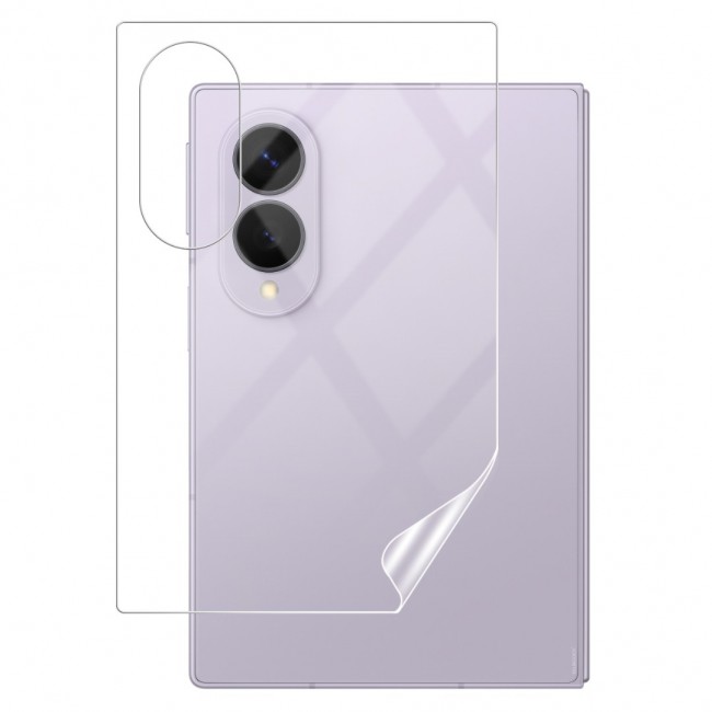 2 Pack HD Clear Compatible with Samsung Galaxy Z Fold 8 Full Body Screen Protector Hydrogel (NOT GLASS) Film Set , Front Inner &amp; Back Protective Membrane