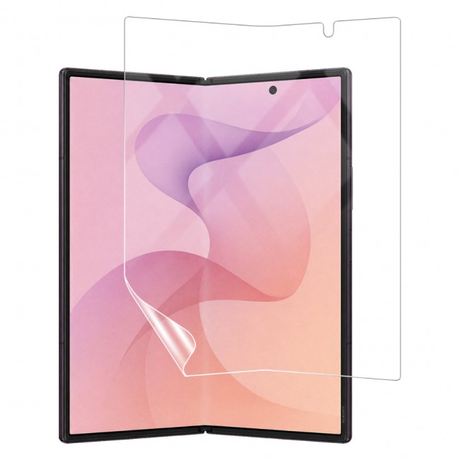 2 Pack HD Clear Compatible with Samsung Galaxy Z Fold 8 Ultra Full Body Screen Protector Hydrogel (NOT GLASS) Film Set , Front Inner & Back Protective Membrane