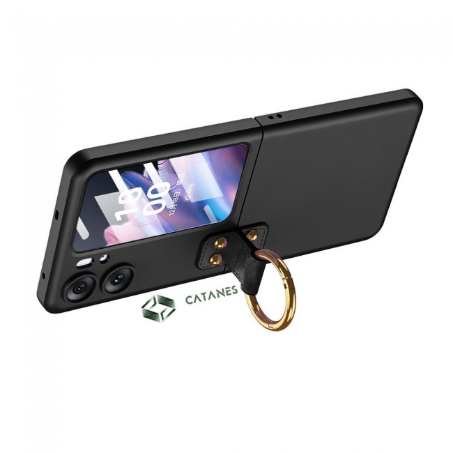 CATANES For OPPO Find N2 Flip 5G Case Ultra-thin Plastic Matte Case with Grip/Black