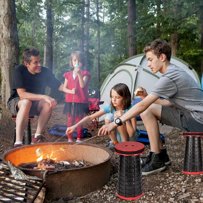 Collapsible sales camping stool