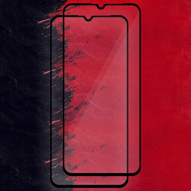 CATANES 2 pack Tecno Spark 8P 4G Screen Protector Tempered Glass Full Glue Black side