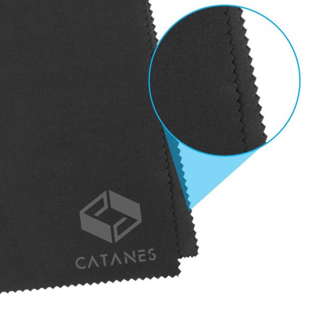 CATANES 12 Pack Of Microfiber Cleaning Cloth Premium Cloth for Glasses Lens Screens and More /Black