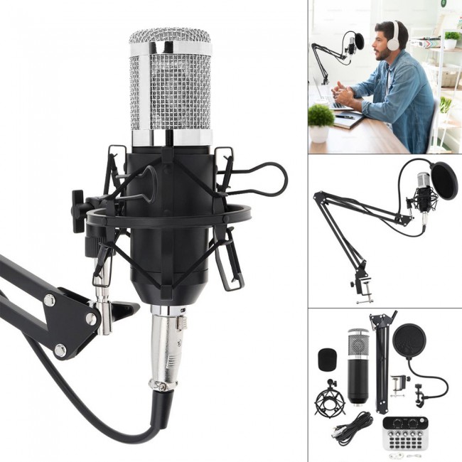 CATANES Professional Condenser Microphone Set White