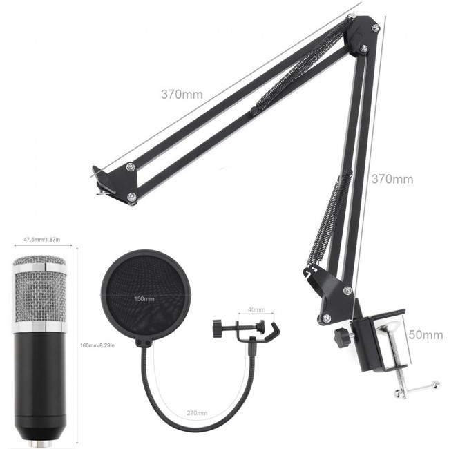CATANES Professional Condenser Microphone Set Green