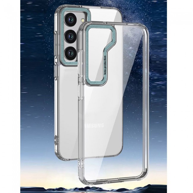 CATANES 5 Packs For Samsung Galaxy S23 Plus Clear Case With 2 Screen Protectors and 2 Camera Lens Protectors/Green
