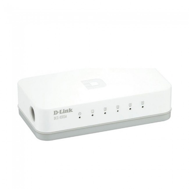 D-Link DGS 5 Port Desktop Switch DGS 1005A D-Link 5 Port Gigabit Easy Desktop - White