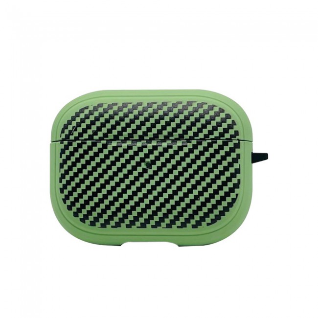 Eggshell Airpods Pro Silicone Case - Checkered Green