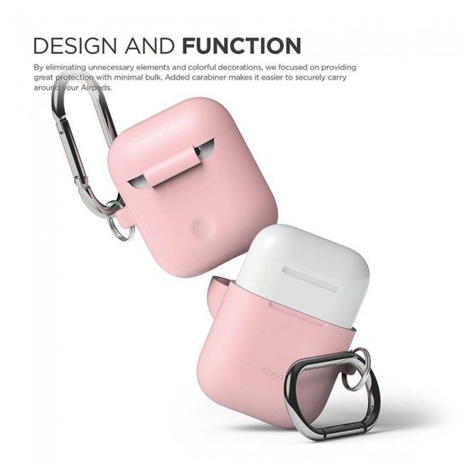 Elago Apple AirPods Shockproof Protective Hang Case with Clip
