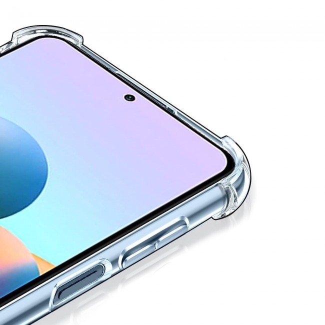 CATANES For Xiaomi Redmi Note 10S Case Cover Clear Protective TPU Four Corners Cover Transparent Soft Case