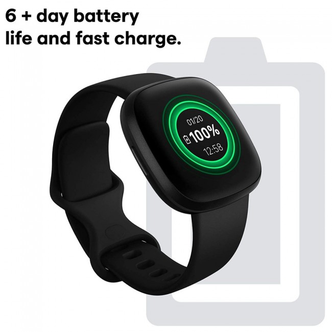 Fitbit Versa 3 Smartwatch with GPS - Black