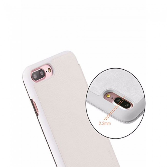 G-Case Business Series Leather Flip Case for Apple iphone 7 Plus iphone 8 Plus - White