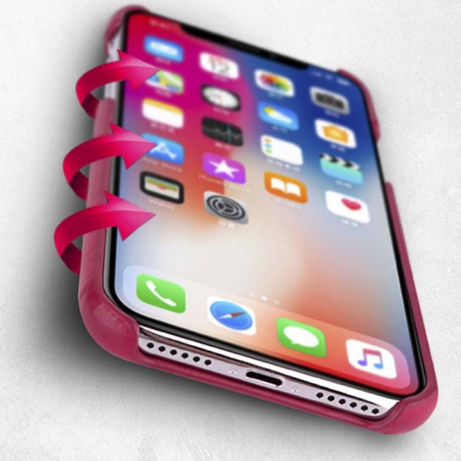 G-Case Cardcool Series Leather Case Cover for iPhone XS Max - Red